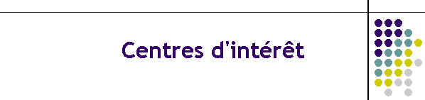 Centres d'int�r�t